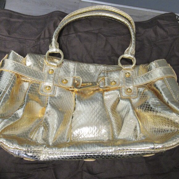 RAFE golden Leather Women's Genuine HandBag with dust bag - Picture 1 of 13